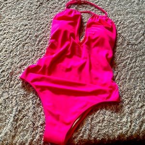 PINK , Victoria’s Secret hot pink size small bathing suit